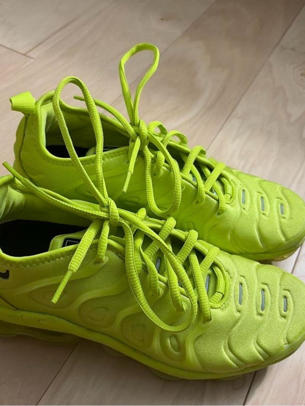 Nike Women's Neon Green Lace-Up Sneakers